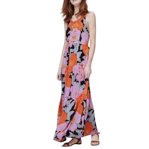 LOFT Dresses & Skirts - NWT LOFT Full Bloom Floral Strappy Sleeveless Maxi Dress 0